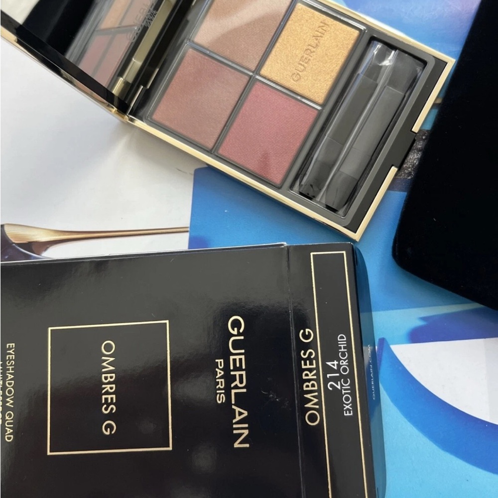 Guerlain Ombres G Eyeshadow Quad 214 Exotic Orchid 0.05oz / 1.5g NIB - Picture 4 of 11